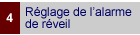 4.	Réglage de l'alarme de réveil